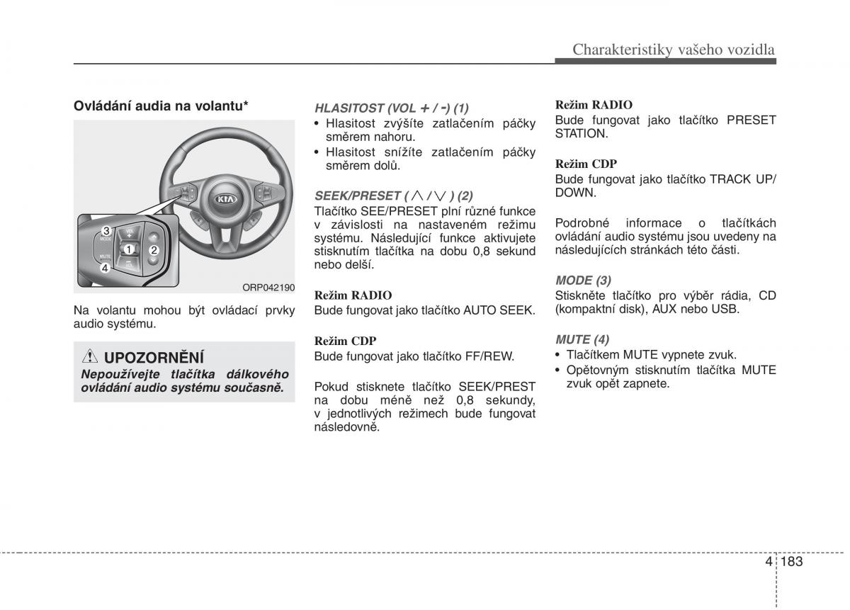 KIA Carens III 3 navod k obsludze / page 271