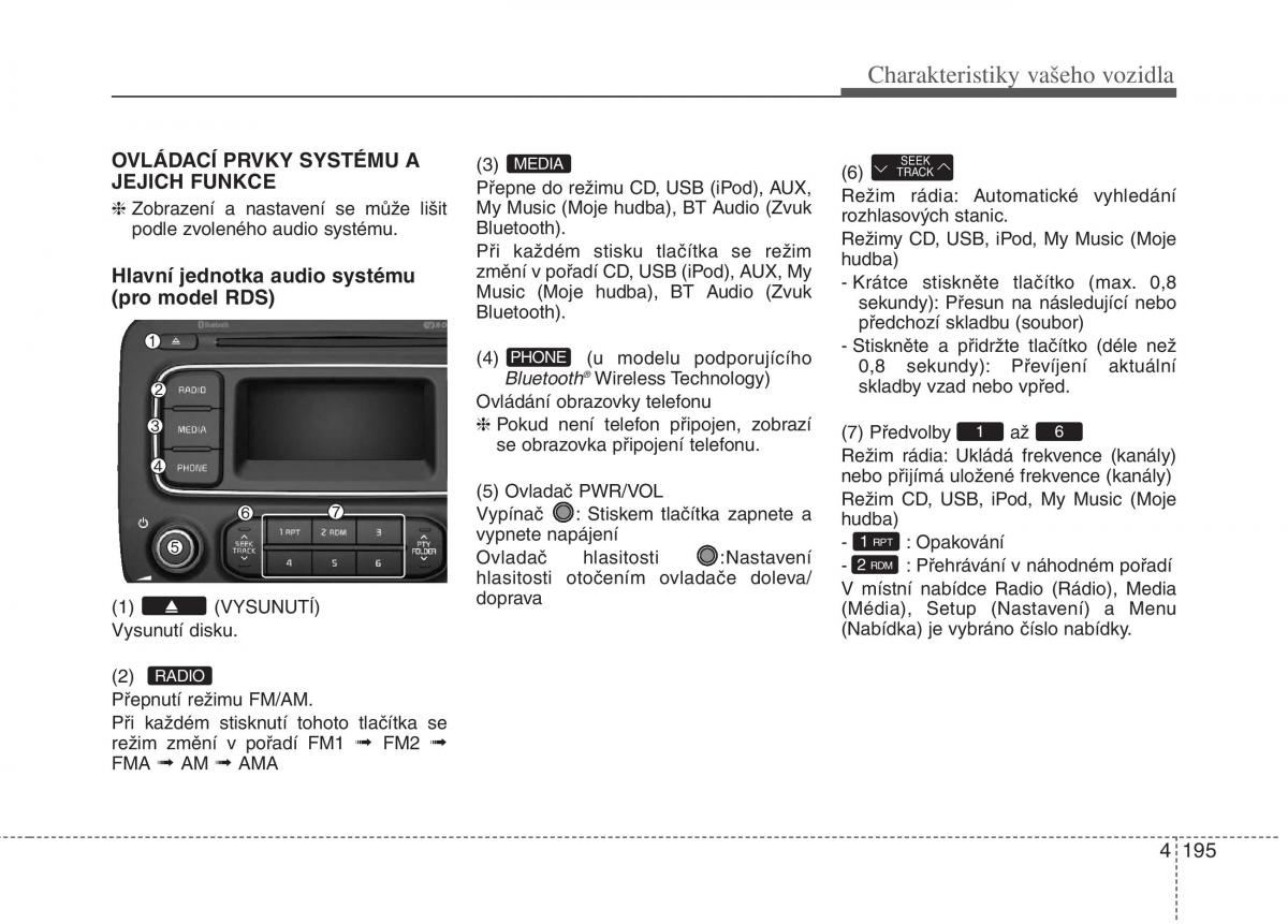 KIA Carens III 3 navod k obsludze / page 283