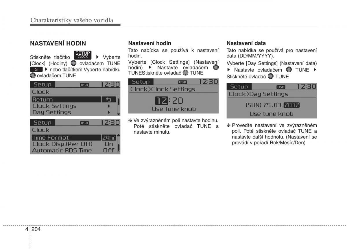 KIA Carens III 3 navod k obsludze / page 292