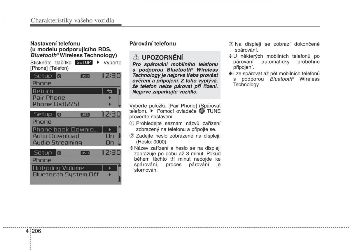 KIA Carens III 3 navod k obsludze / page 294