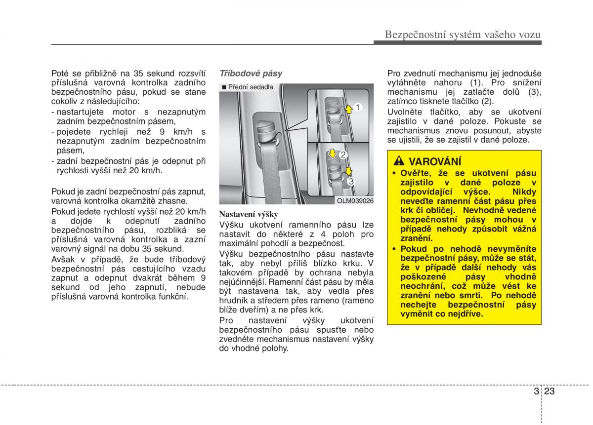 KIA Carens III 3 navod k obsludze / page 39