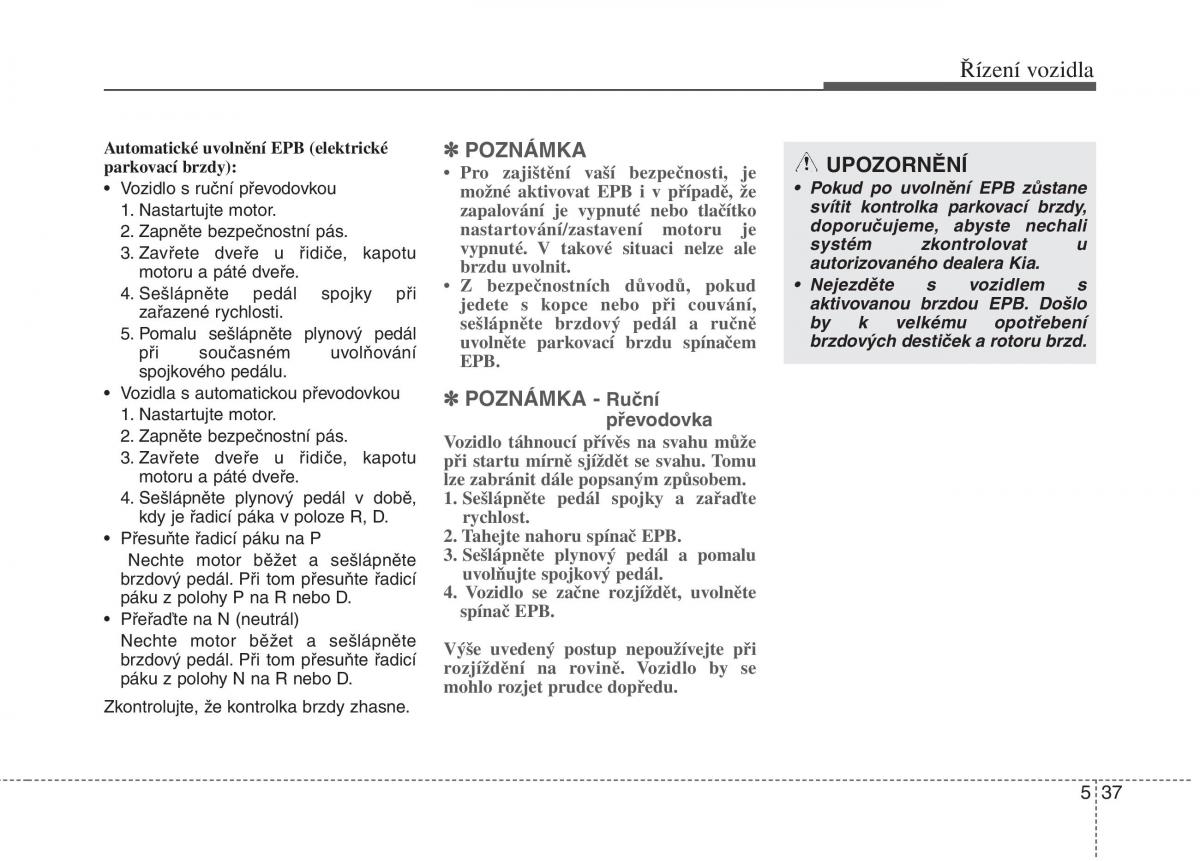 KIA Carens III 3 navod k obsludze / page 463