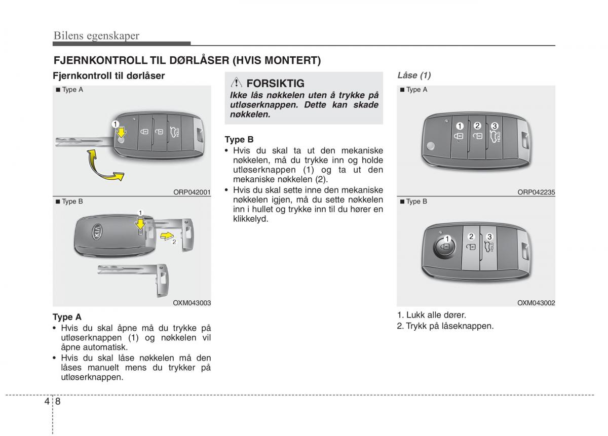 KIA Carens III 3 bruksanvisningen / page 95