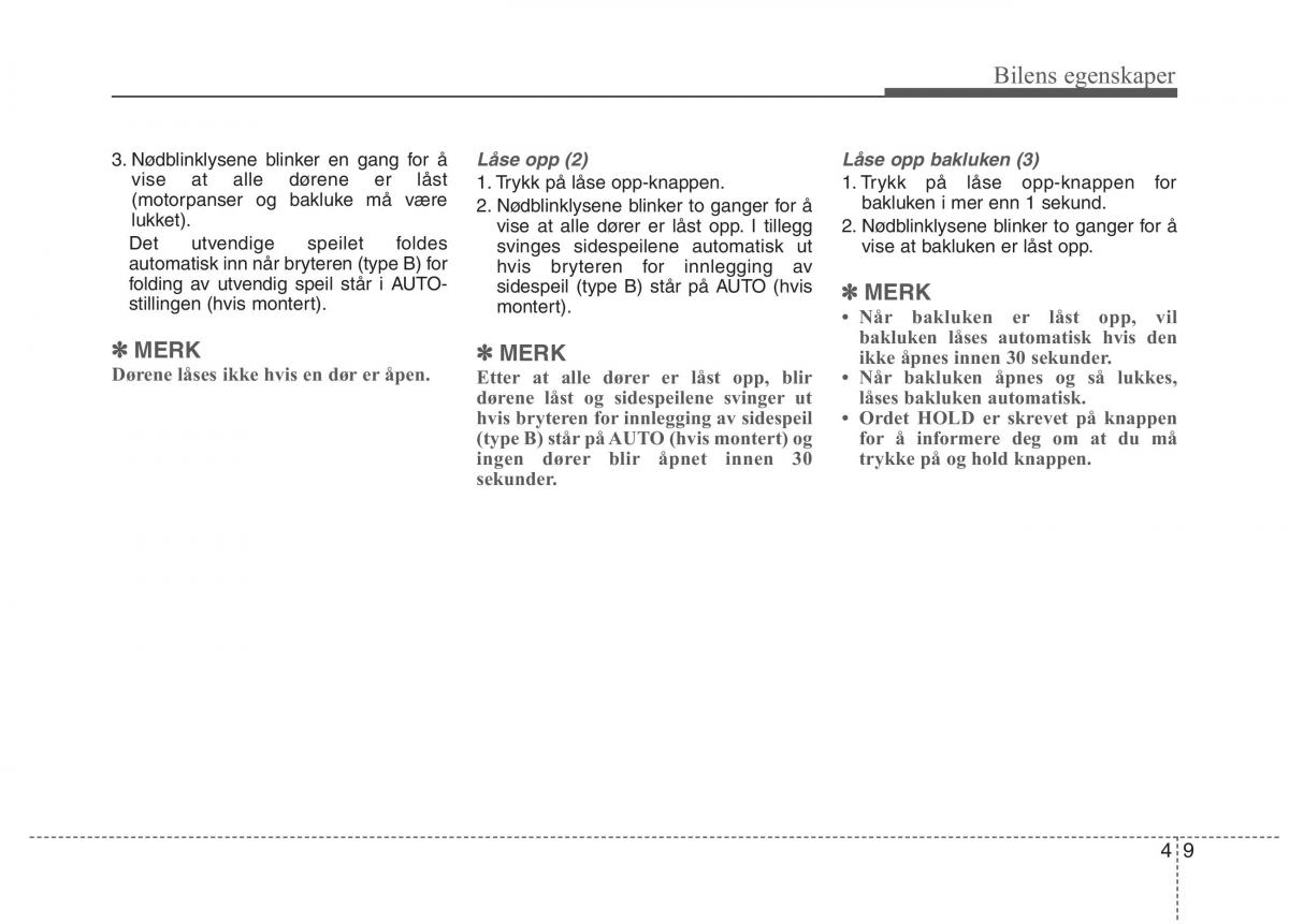 KIA Carens III 3 bruksanvisningen / page 96