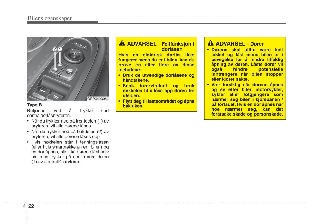 KIA Carens III 3 bruksanvisningen / page 109