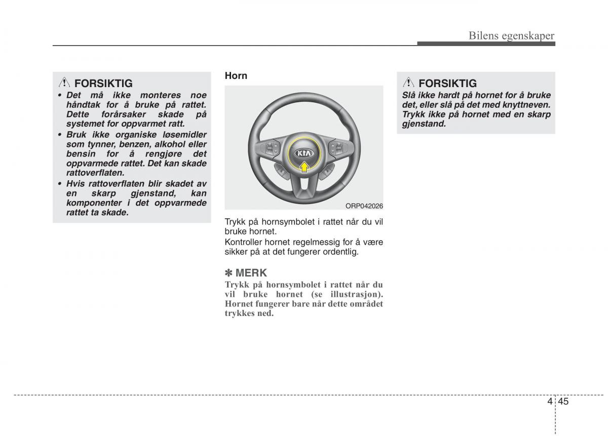 KIA Carens III 3 bruksanvisningen / page 132