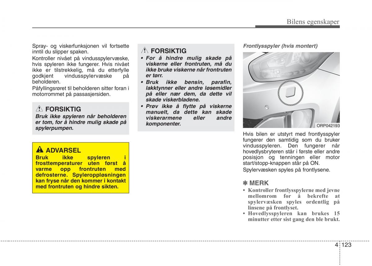 KIA Carens III 3 bruksanvisningen / page 210