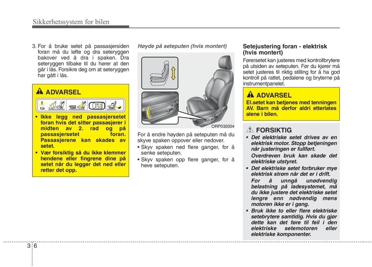 KIA Carens III 3 bruksanvisningen / page 22