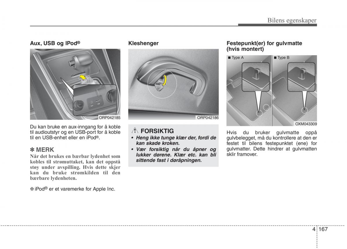 KIA Carens III 3 bruksanvisningen / page 254