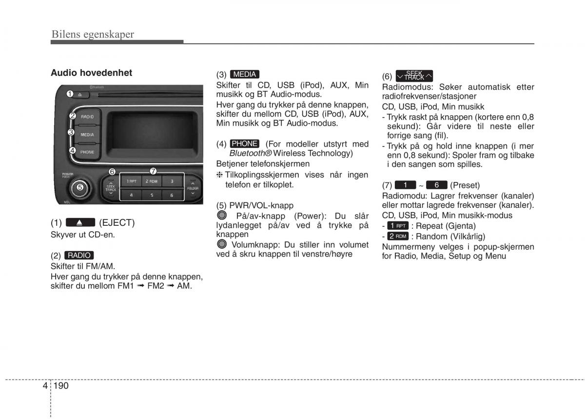 KIA Carens III 3 bruksanvisningen / page 277