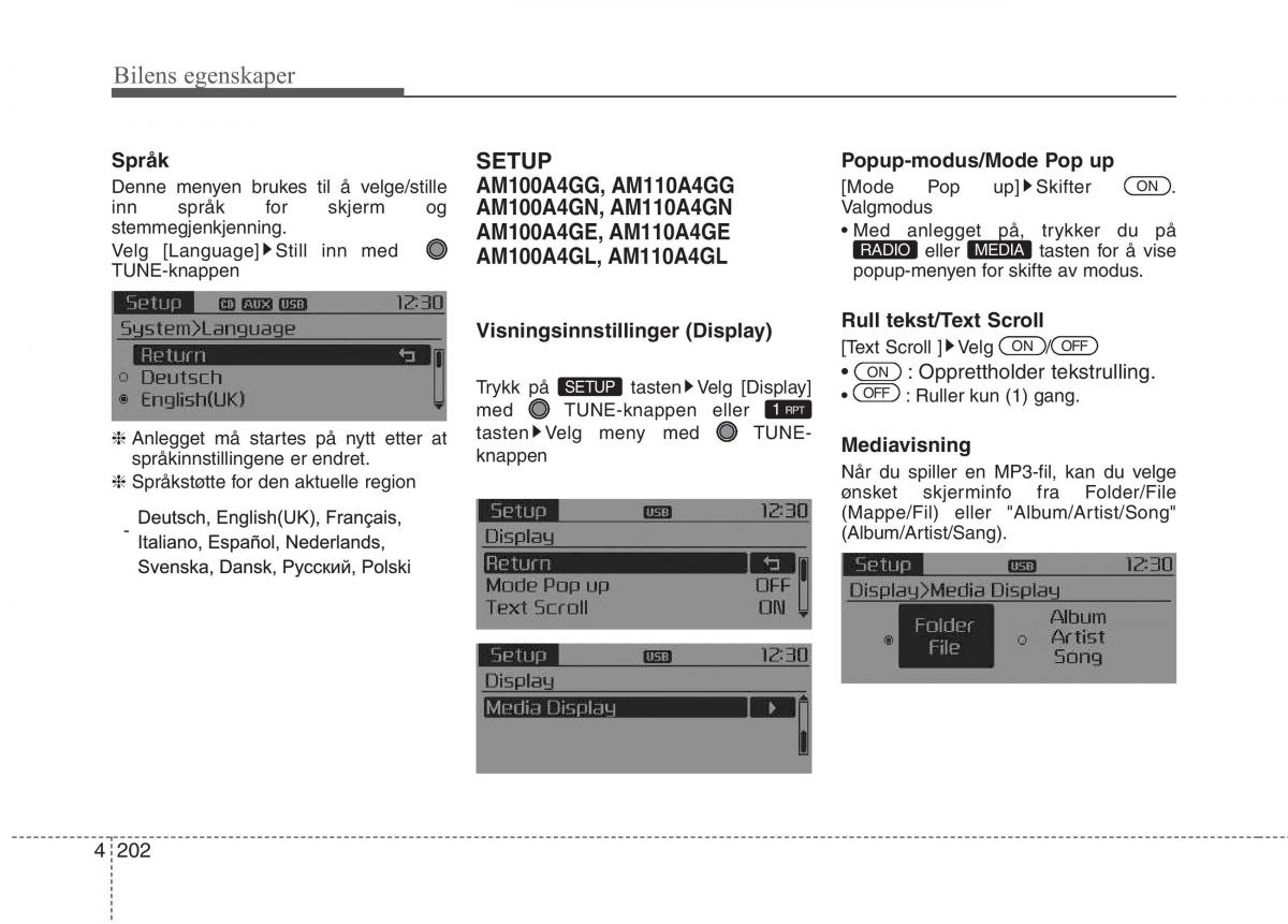 KIA Carens III 3 bruksanvisningen / page 289