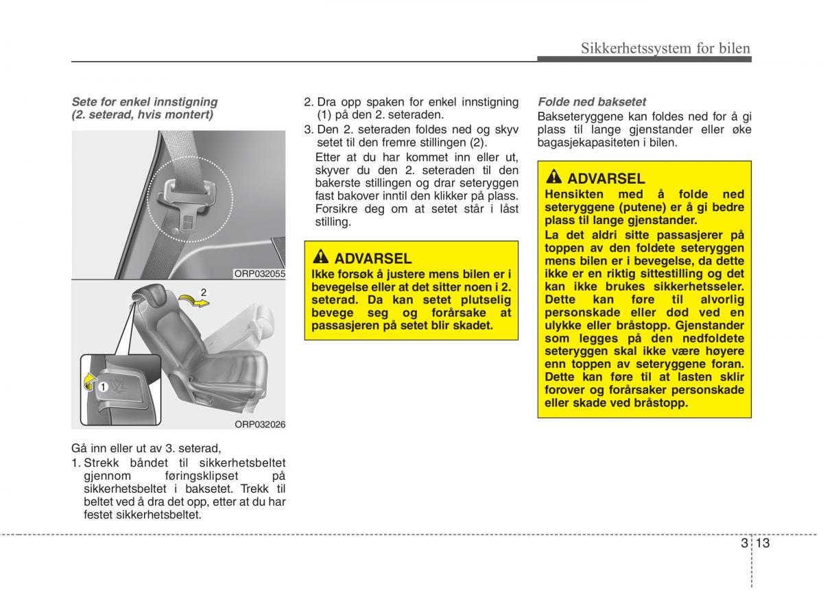 KIA Carens III 3 bruksanvisningen / page 29