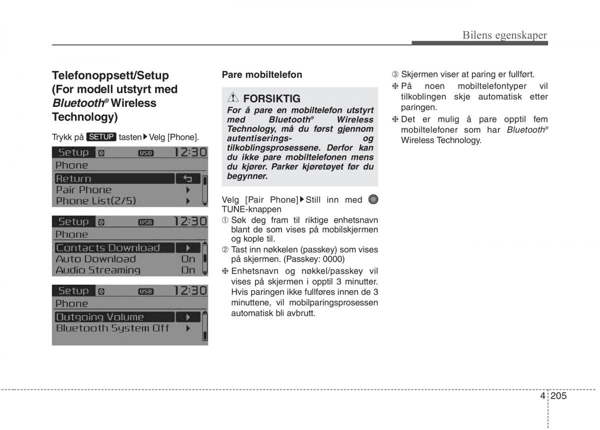 KIA Carens III 3 bruksanvisningen / page 292