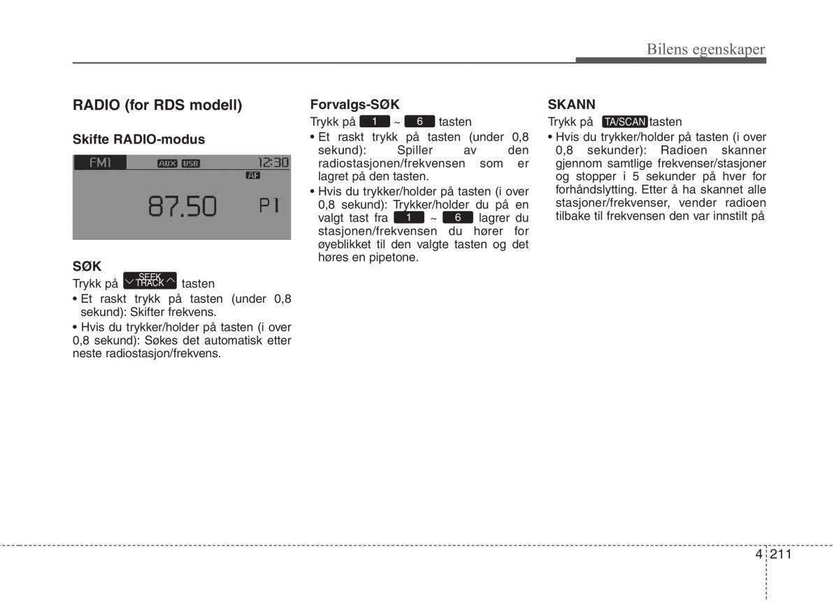 KIA Carens III 3 bruksanvisningen / page 298