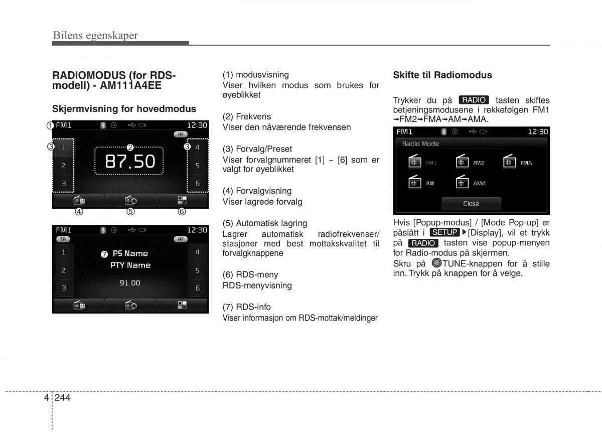 KIA Carens III 3 bruksanvisningen / page 331