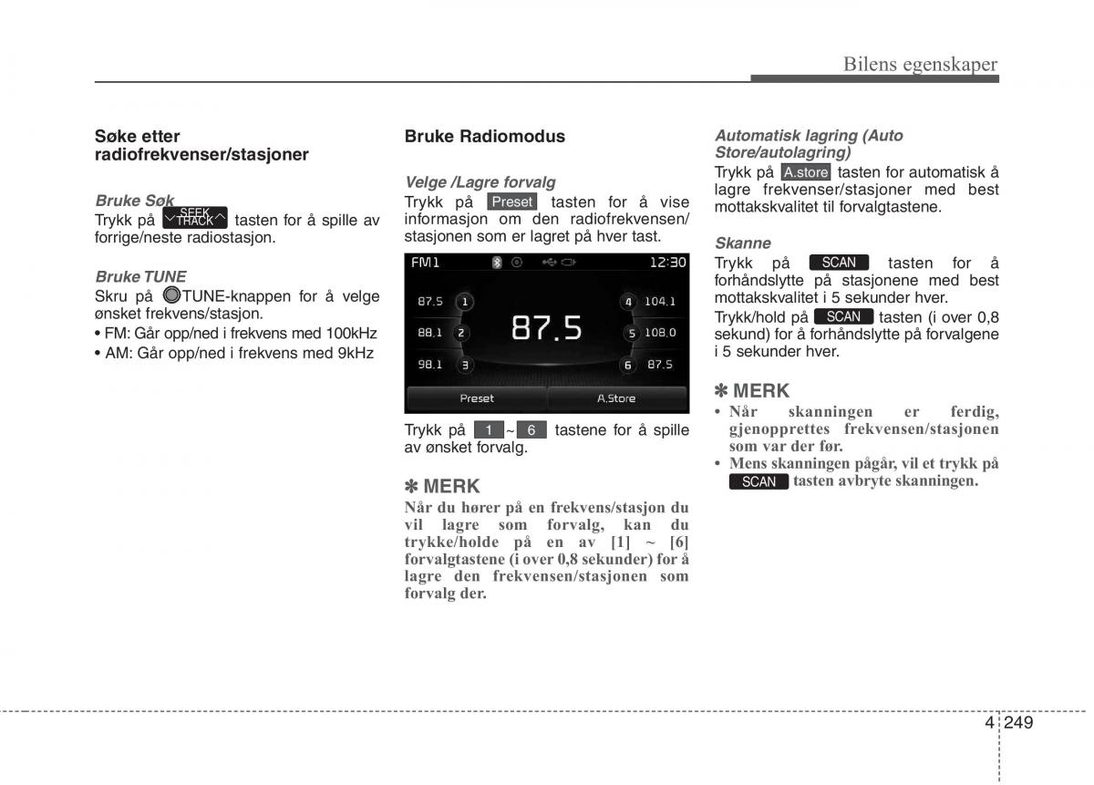 KIA Carens III 3 bruksanvisningen / page 336