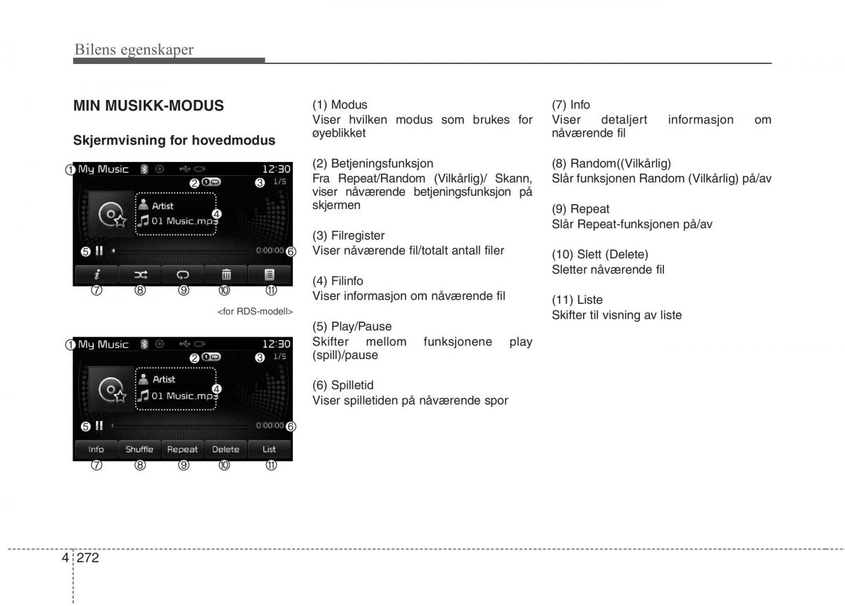 KIA Carens III 3 bruksanvisningen / page 359