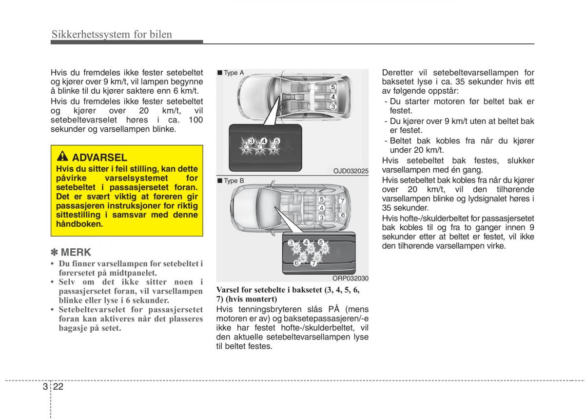 KIA Carens III 3 bruksanvisningen / page 38