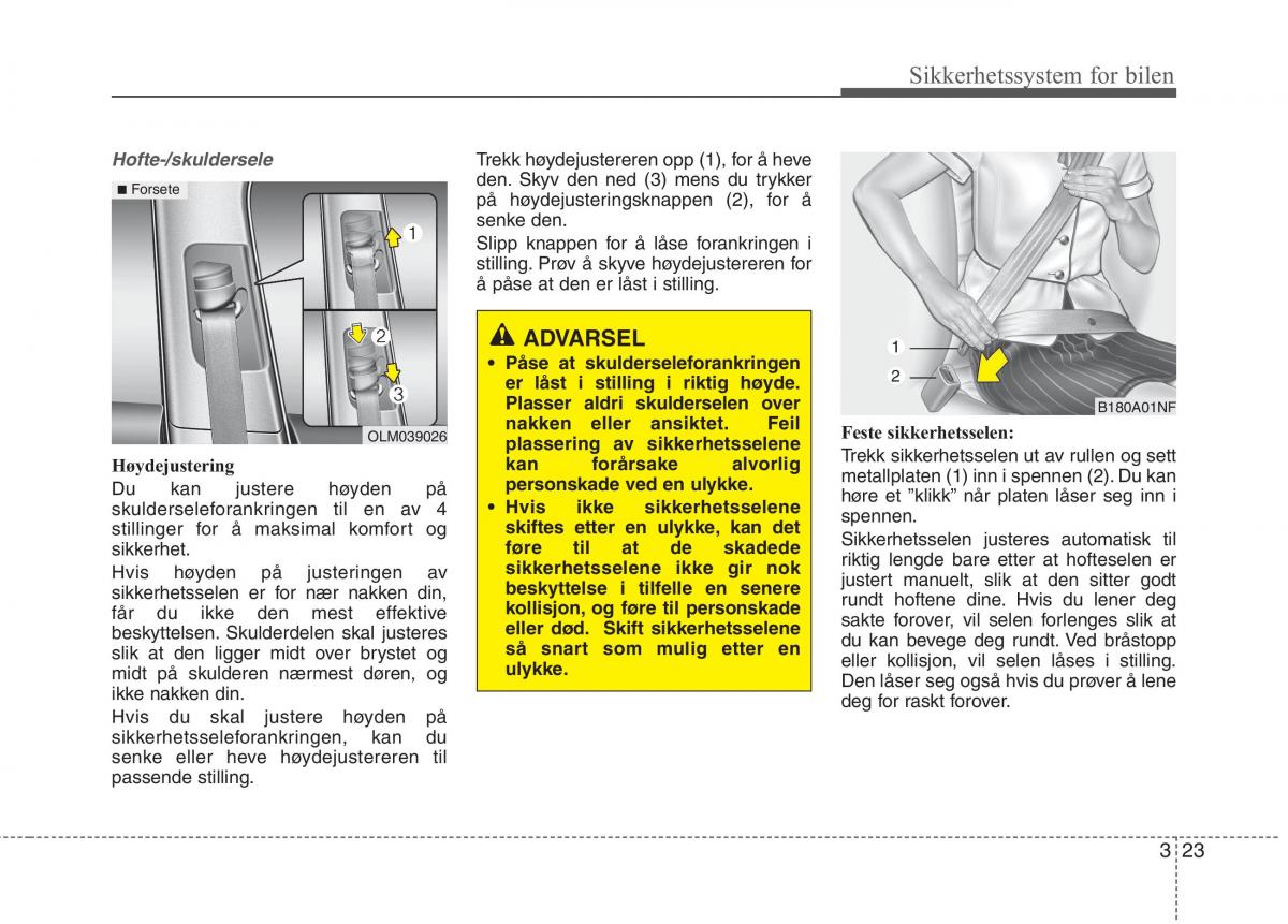 KIA Carens III 3 bruksanvisningen / page 39