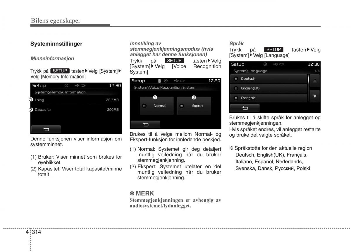 KIA Carens III 3 bruksanvisningen / page 401