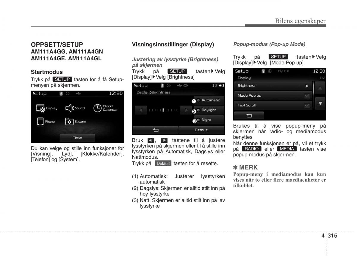 KIA Carens III 3 bruksanvisningen / page 402