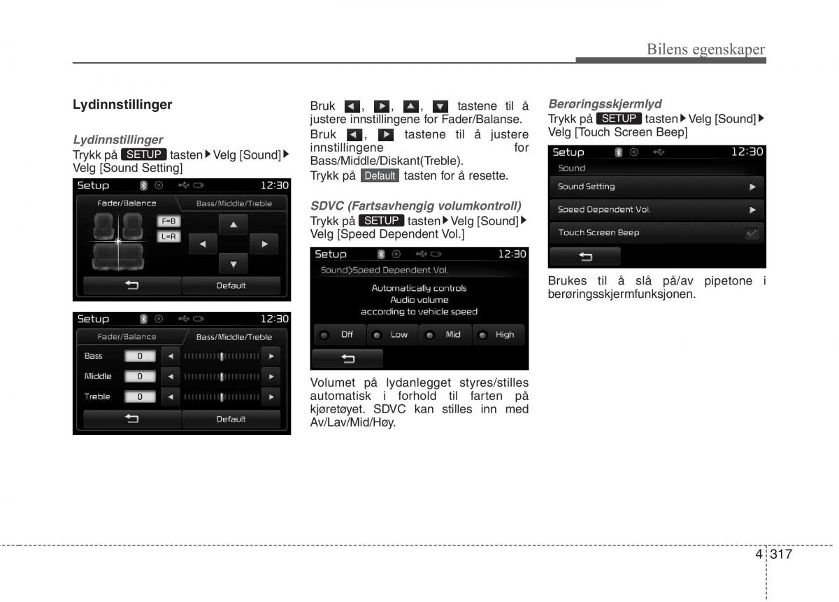 KIA Carens III 3 bruksanvisningen / page 404