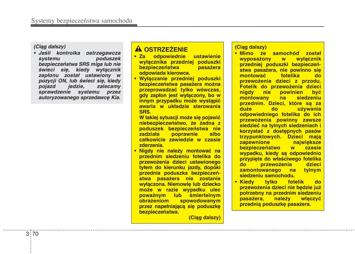 KIA Carens III 3 instrukcja obslugi / page 86