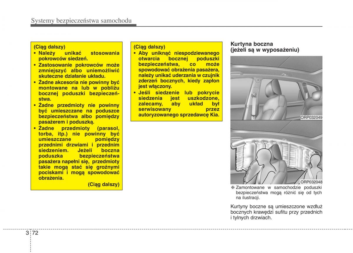 KIA Carens III 3 instrukcja obslugi / page 88