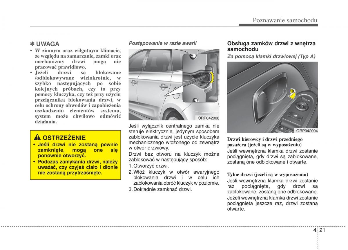 KIA Carens III 3 instrukcja obslugi / page 119