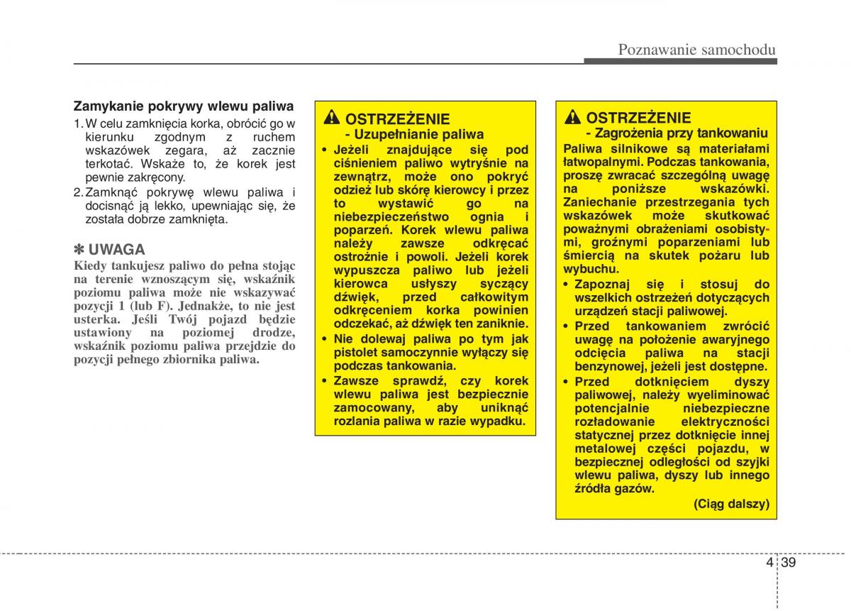 KIA Carens III 3 instrukcja obslugi / page 137