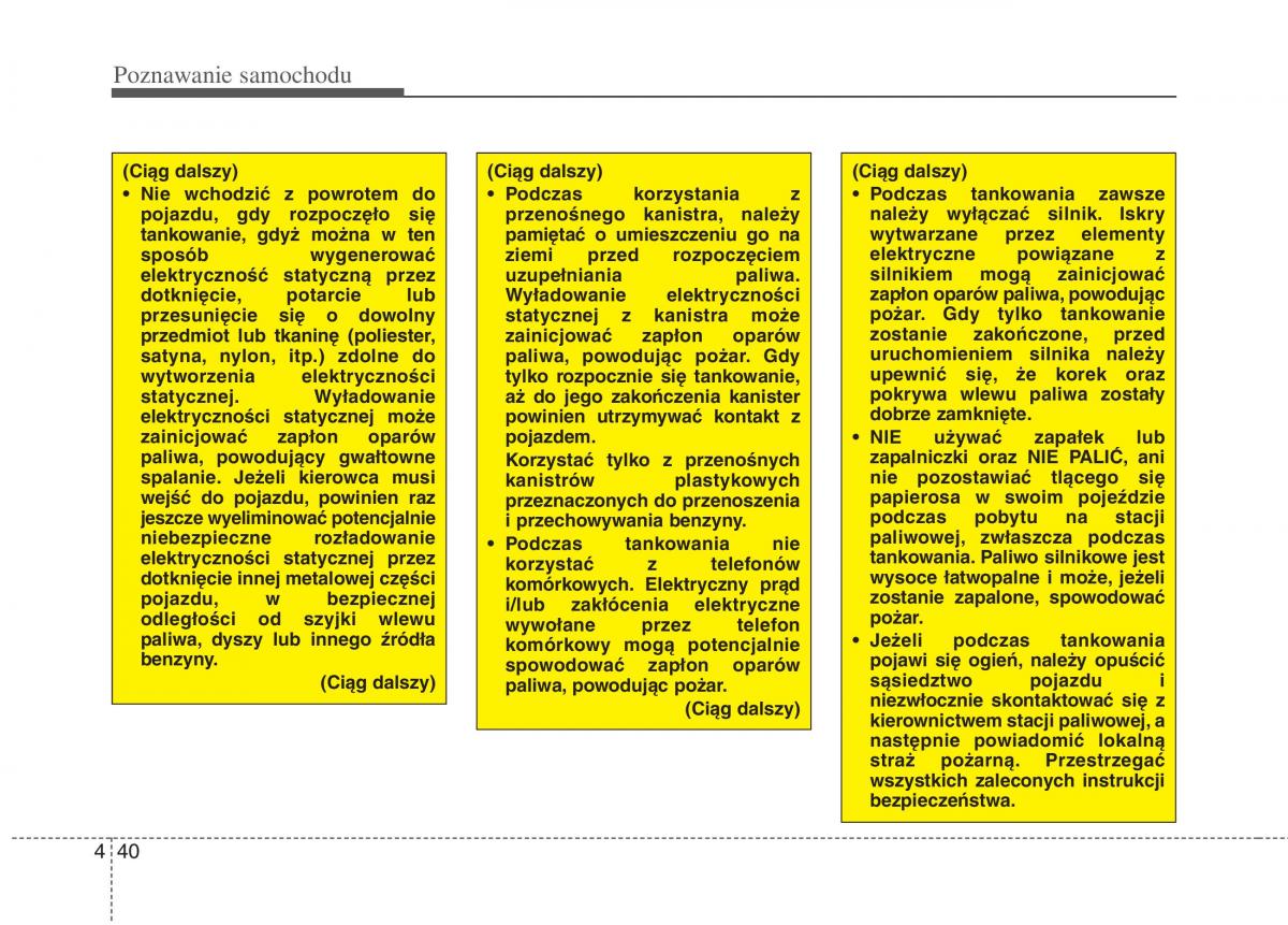 KIA Carens III 3 instrukcja obslugi / page 138