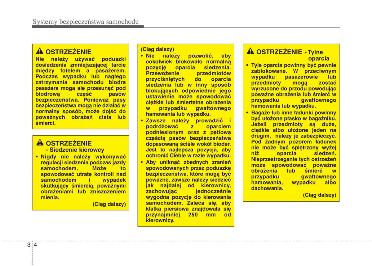 KIA Carens III 3 instrukcja obslugi / page 20