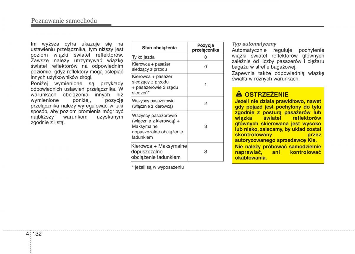 KIA Carens III 3 instrukcja obslugi / page 230