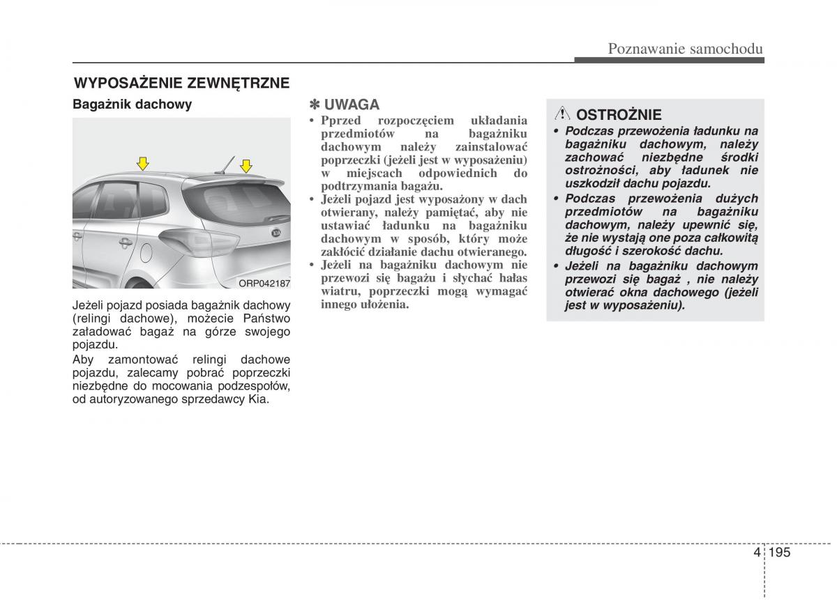 KIA Carens III 3 instrukcja obslugi / page 293