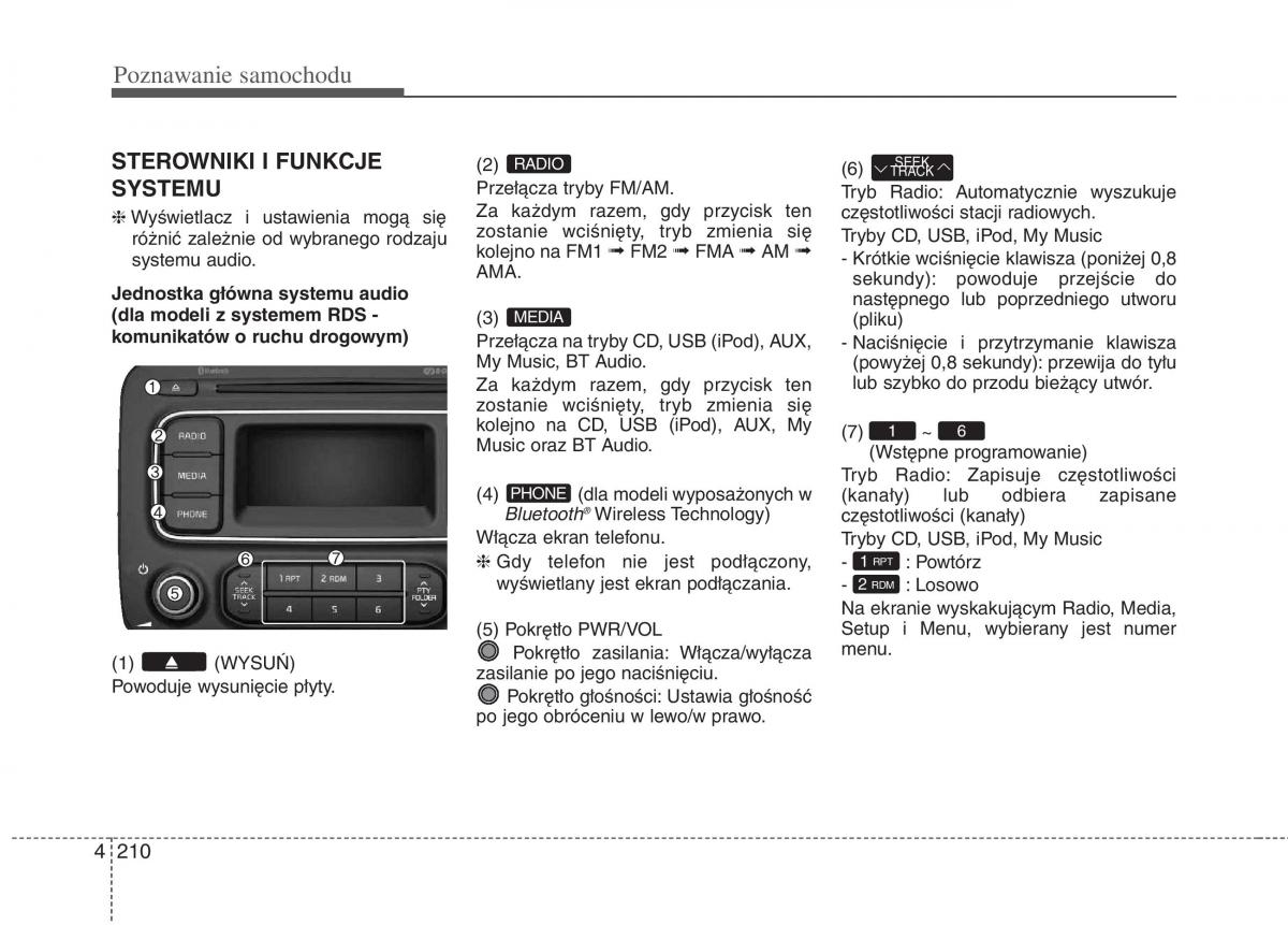 KIA Carens III 3 instrukcja obslugi / page 308