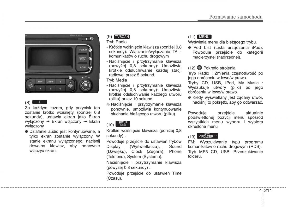 KIA Carens III 3 instrukcja obslugi / page 309