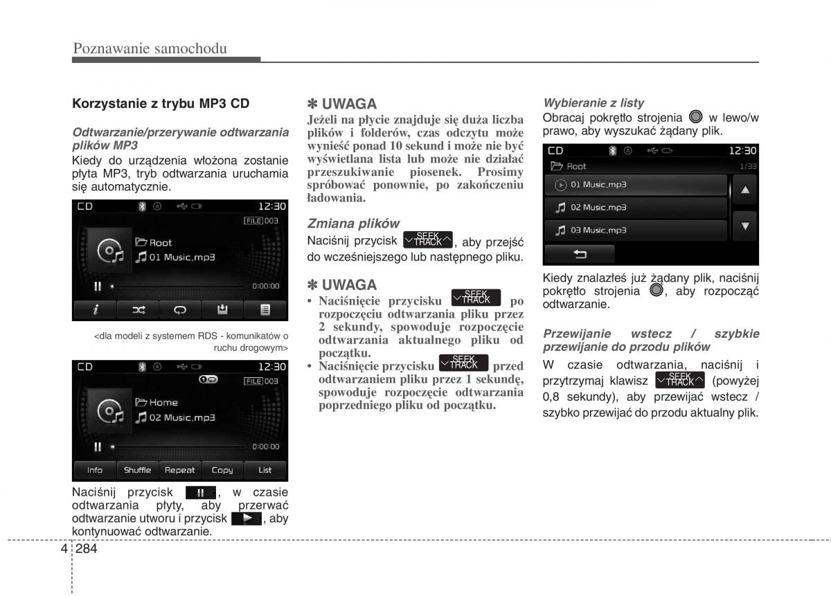 KIA Carens III 3 instrukcja obslugi / page 382