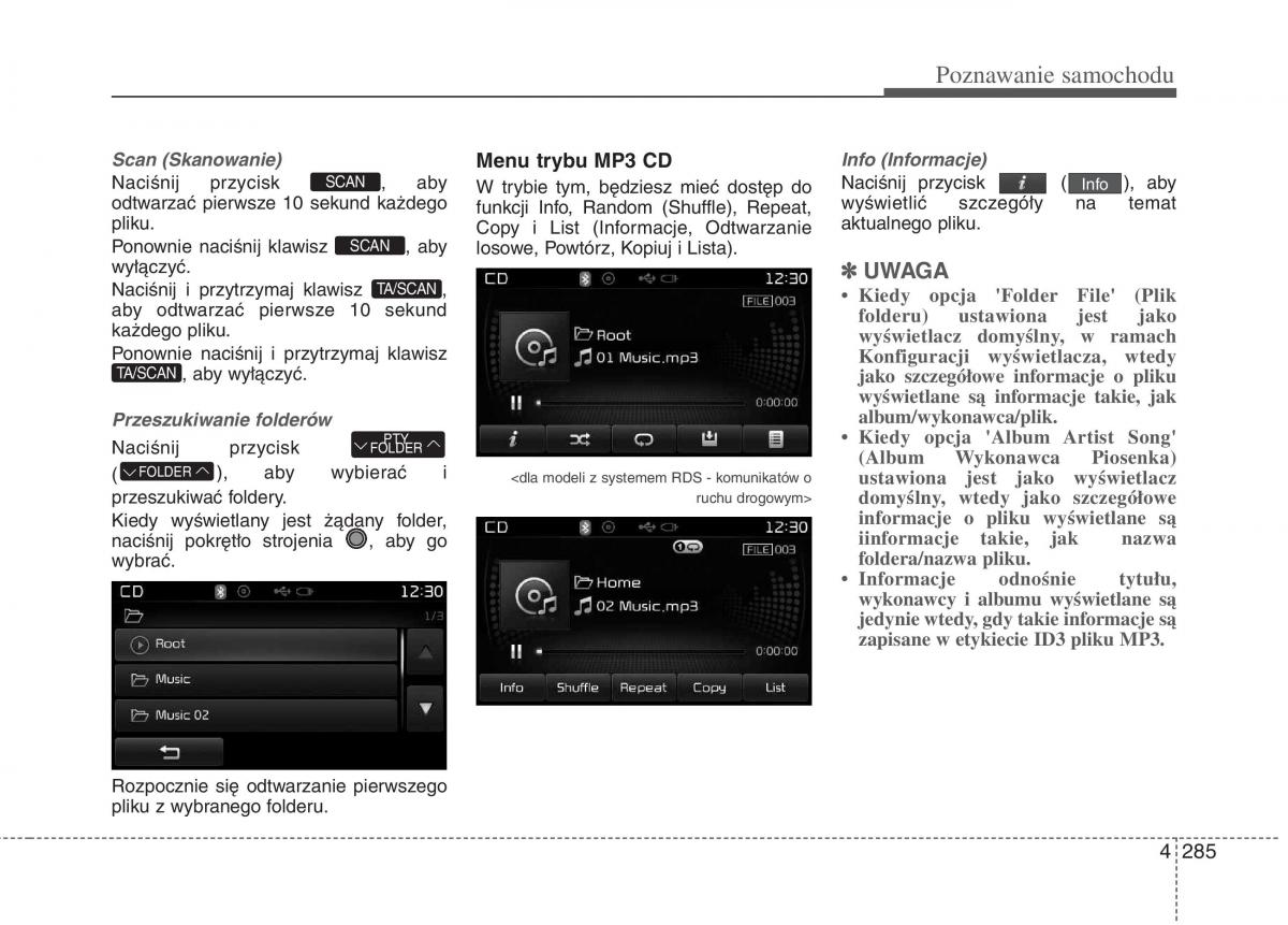 KIA Carens III 3 instrukcja obslugi / page 383