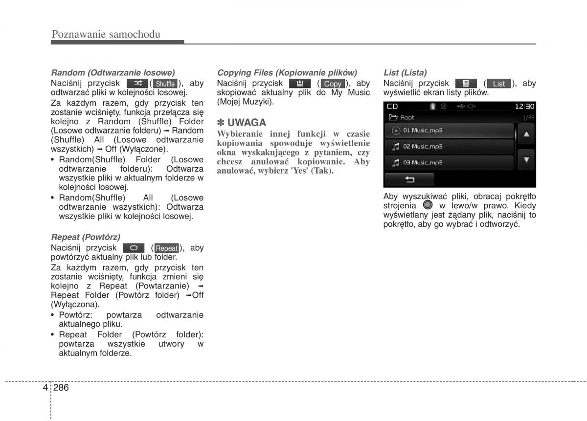 KIA Carens III 3 instrukcja obslugi / page 384