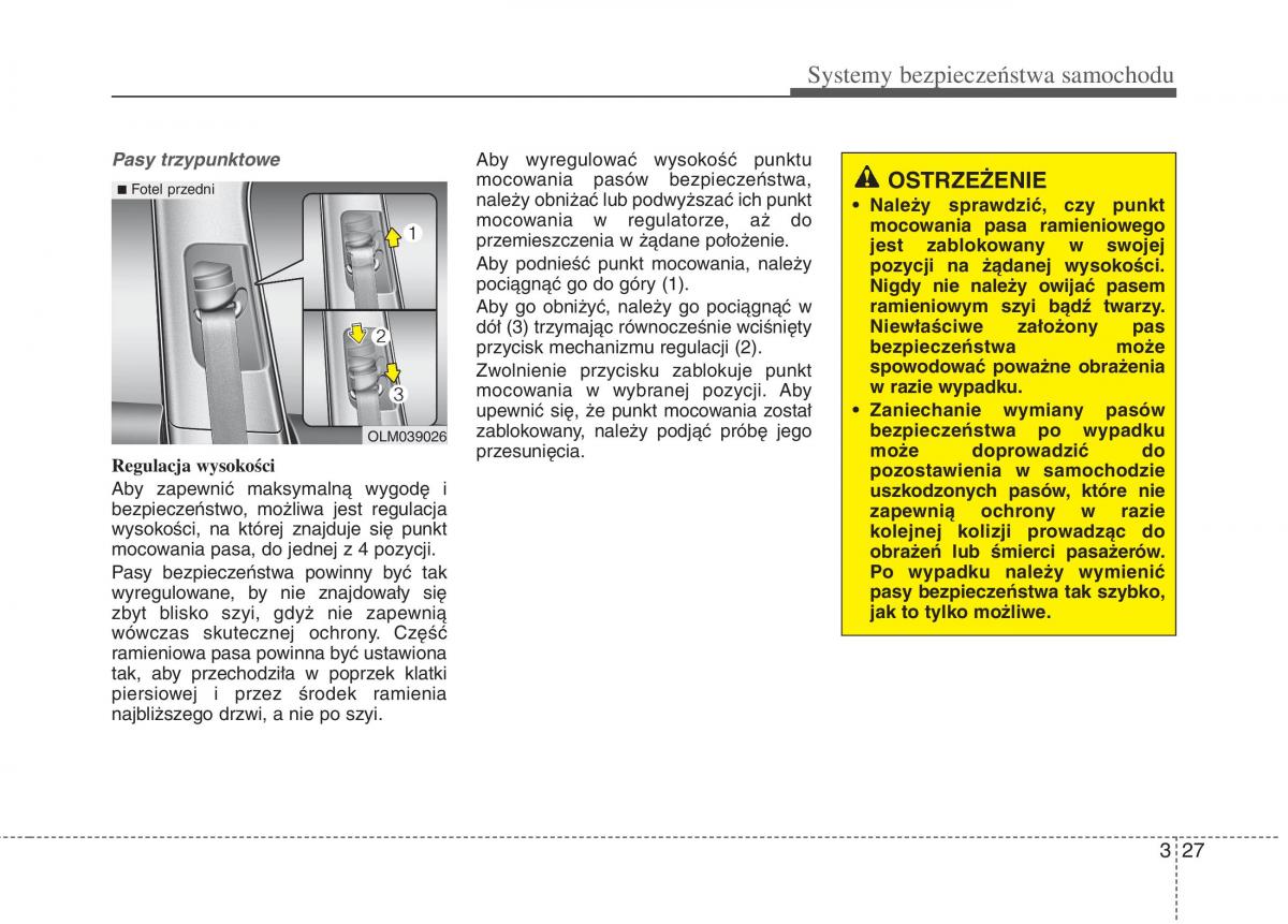 KIA Carens III 3 instrukcja obslugi / page 43