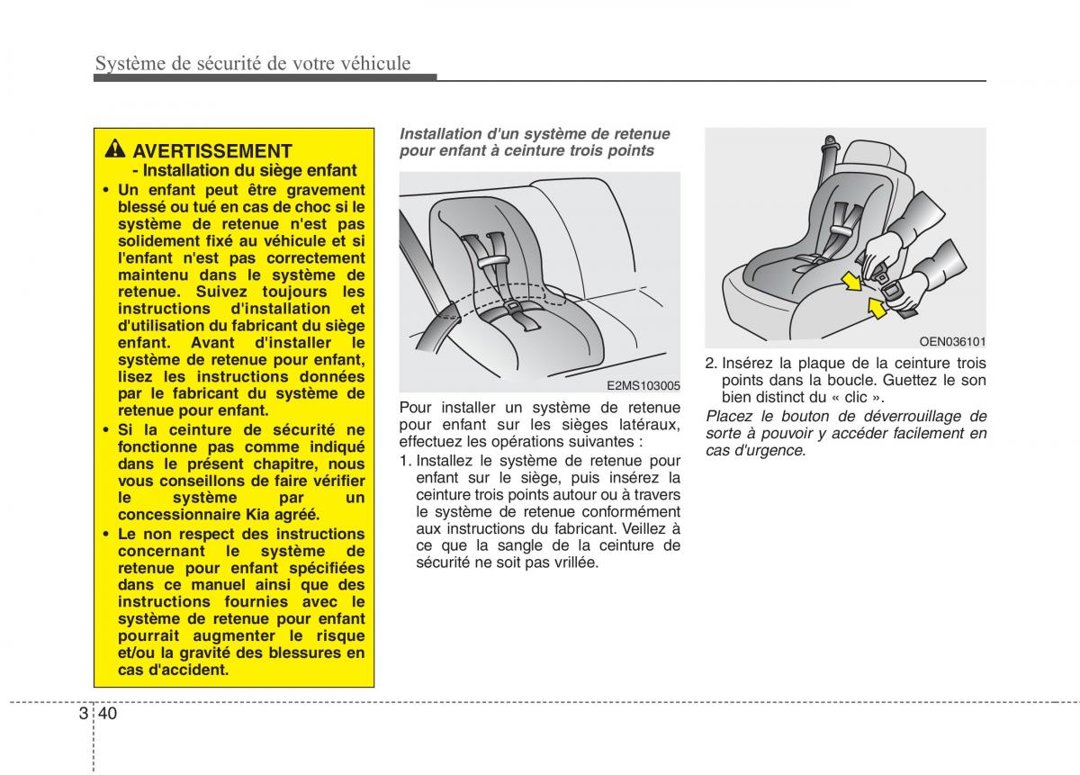 KIA Carens III 3 manuel du proprietaire / page 56