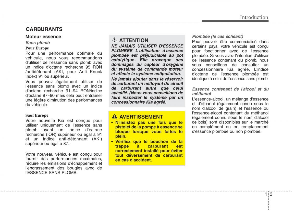 KIA Carens III 3 manuel du proprietaire / page 6