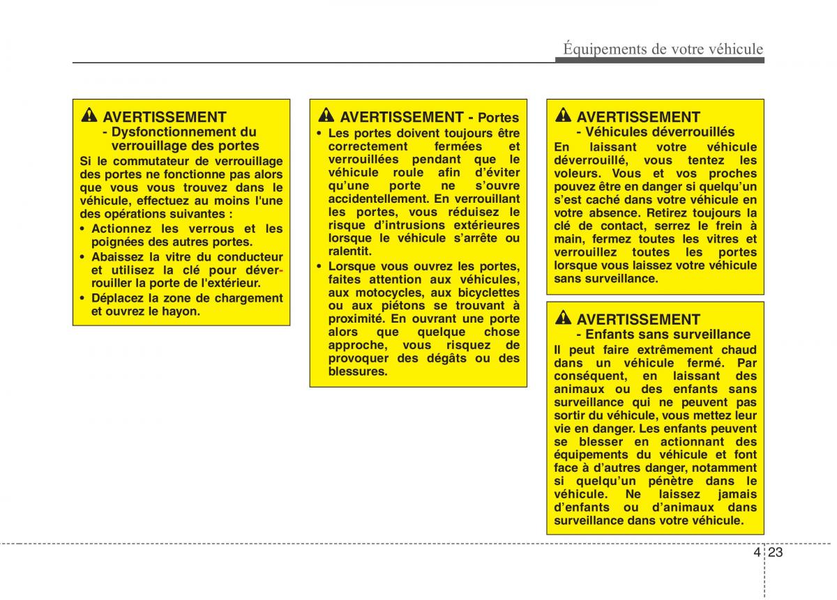 KIA Carens III 3 manuel du proprietaire / page 113