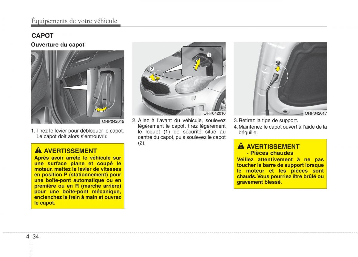 KIA Carens III 3 manuel du proprietaire / page 124