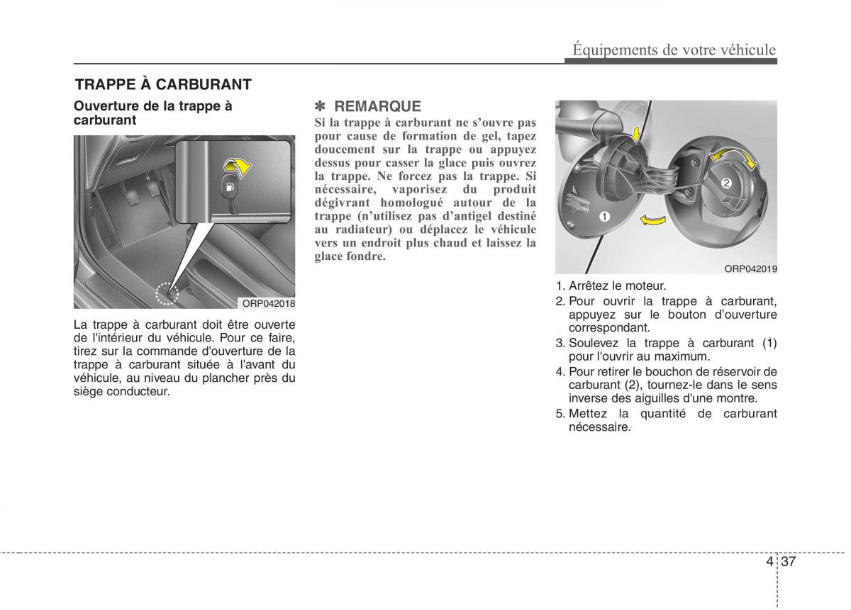 KIA Carens III 3 manuel du proprietaire / page 127