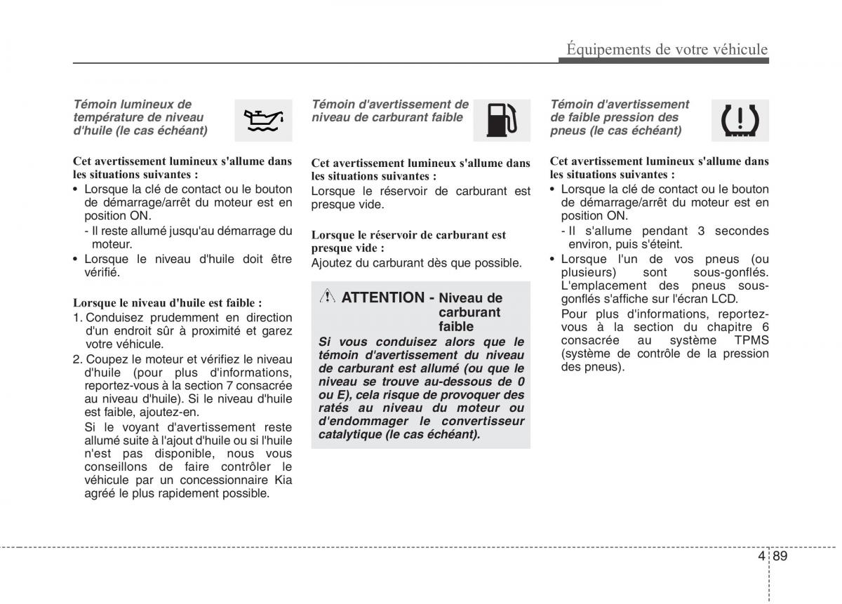 KIA Carens III 3 manuel du proprietaire / page 179