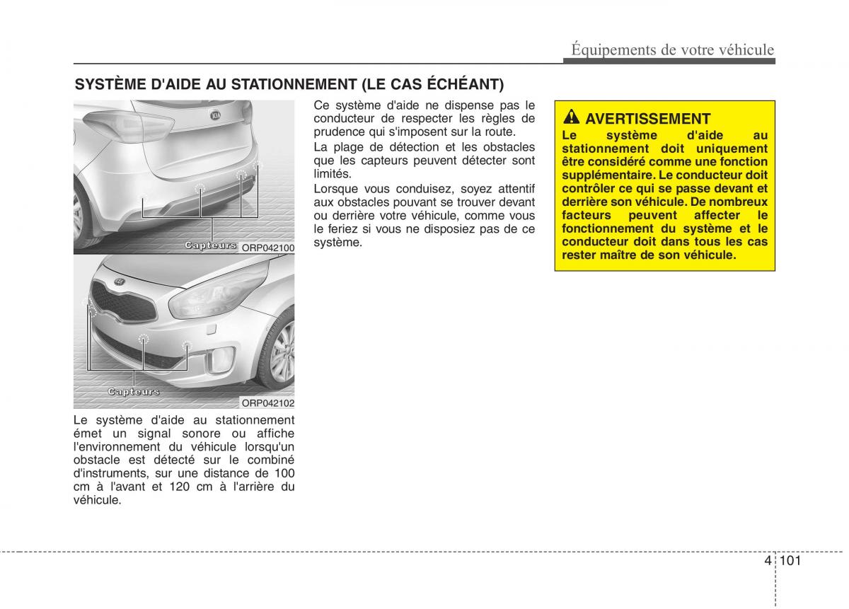 KIA Carens III 3 manuel du proprietaire / page 191