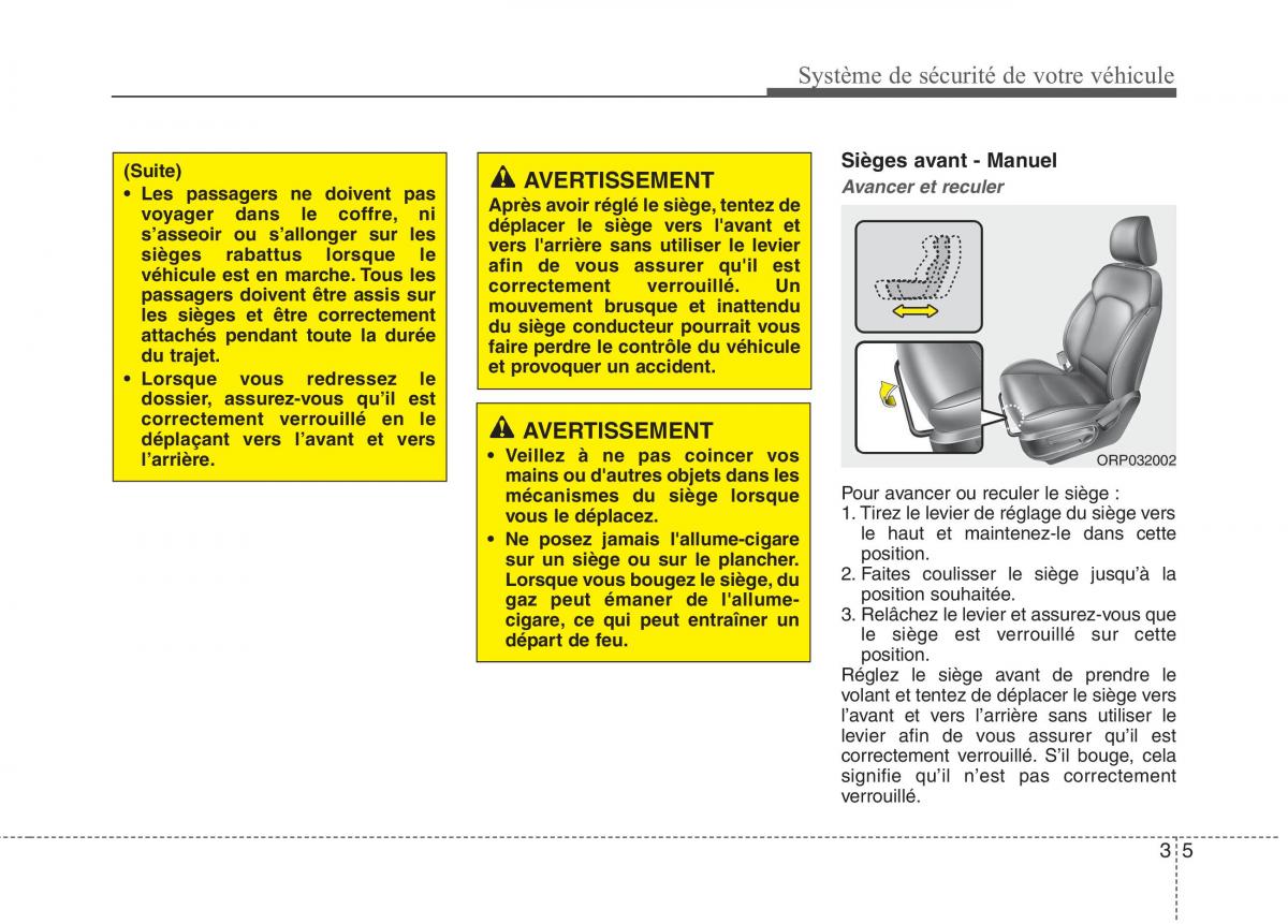 KIA Carens III 3 manuel du proprietaire / page 21