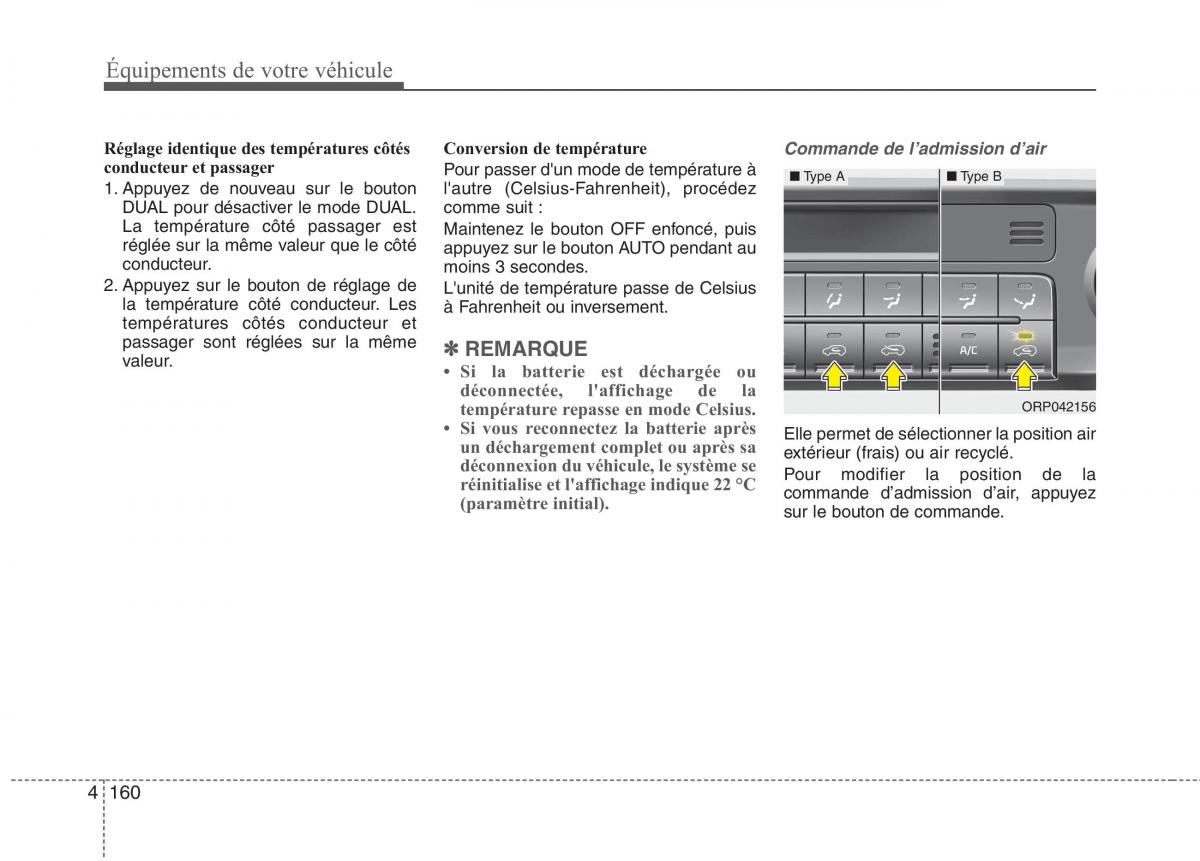 KIA Carens III 3 manuel du proprietaire / page 250