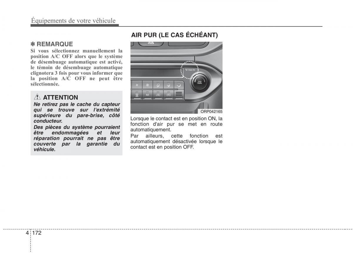 KIA Carens III 3 manuel du proprietaire / page 262